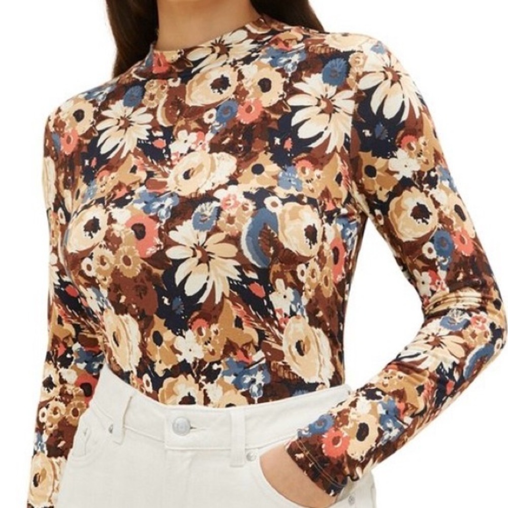 Tom Tailor| Floral Long Sleeve Top Sz XS